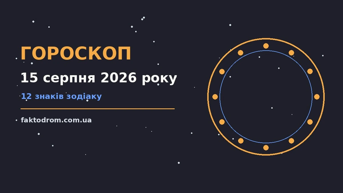 Зоряне небо над міською терасою як символ суботнього гороскопу на 15 серпня 2026 року