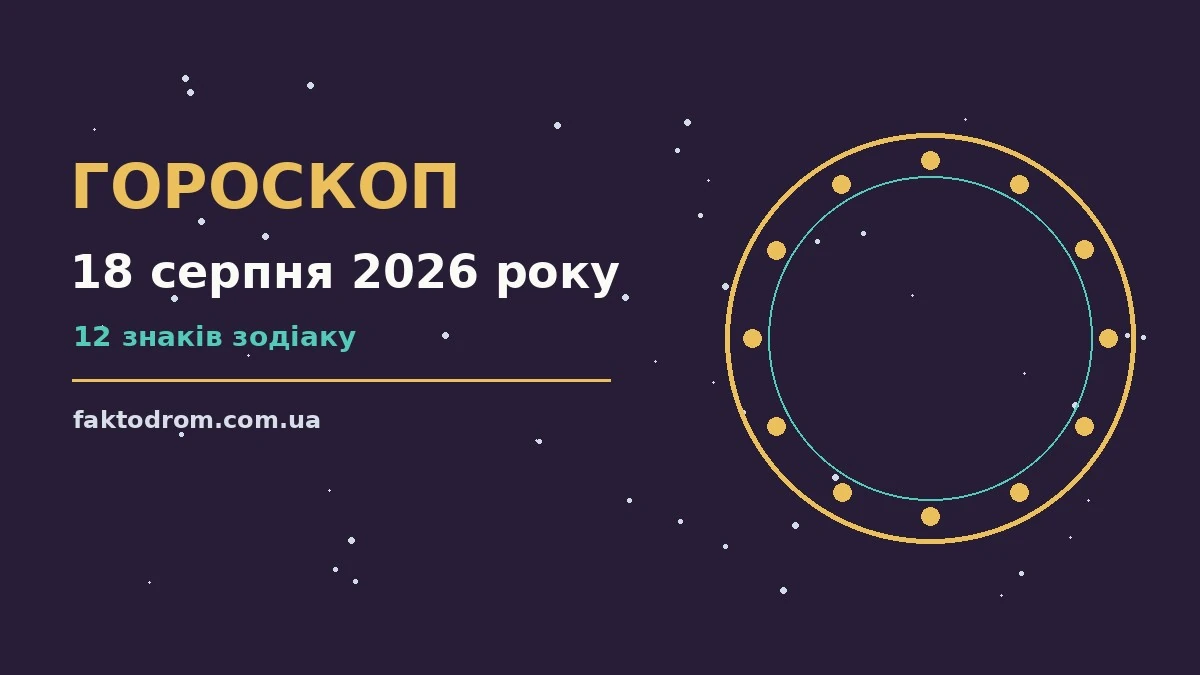Гороскоп на 18 серпня 2026 року: поради для кожного знака про настрій, справи та гроші