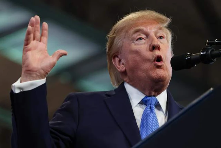 Президент США Дональд Трамп під час виступу в окрузі Нассау