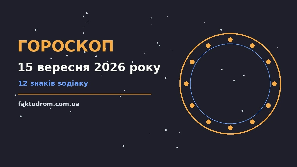 Зоряний гороскоп на 15 вересня 2026 року з практичними порадами для кожного знака