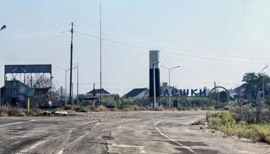 Українська делегація в окупованих Олешках та зустріч Дмитра Лубінця з місцевими жителями